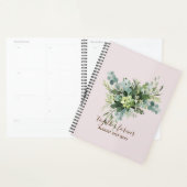 カスタムブライドメイドブライダルパーティギフトグリーン プランナー手帳 (ディスプレー)