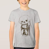 カスタムブラウンのグラフィック名TシャツTri-Blendシャツ トライブレンドＴシャツ (正面)