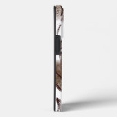 カスタムブラウンスタイリッシュウォーター色フローラモノグラム Case-Mate iPhoneケース (裏面 / 右)