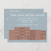 カスタムブラウンストーン引越し案内葉書 案内ポストカード (正面/裏面)