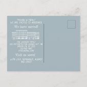 カスタムブラウンストーン引越し案内葉書 案内ポストカード (裏面)