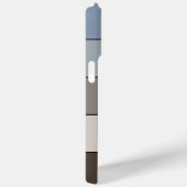 カスタムブラウンブルータウペググレーブラックストライプ Case-Mate iPhoneケース (裏面 / 右)