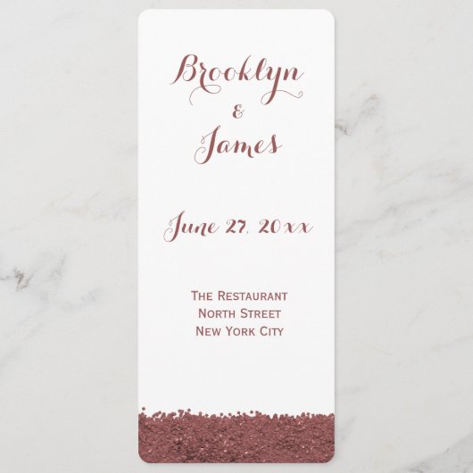 カスタムブラウンマルサラとホワイトのメ結婚ニュー メニュー (裏面)