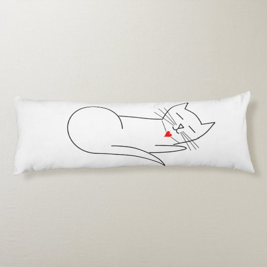 カスタムブラシ仕上げポリエステル抱き枕(20 x 54") ボディピロー (裏面)