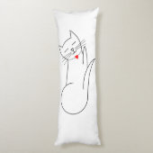 カスタムブラシ仕上げポリエステル抱き枕(20 x 54") ボディピロー (裏面 (縦))