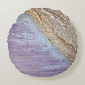 カスタムブラシ付きポリエステル丸装飾用クッション（16インチ） ラウンドクッション