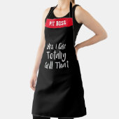 カスタムブラックあのシェフを焼き尽くすおもしろいぞ エプロン (インサイチュ)