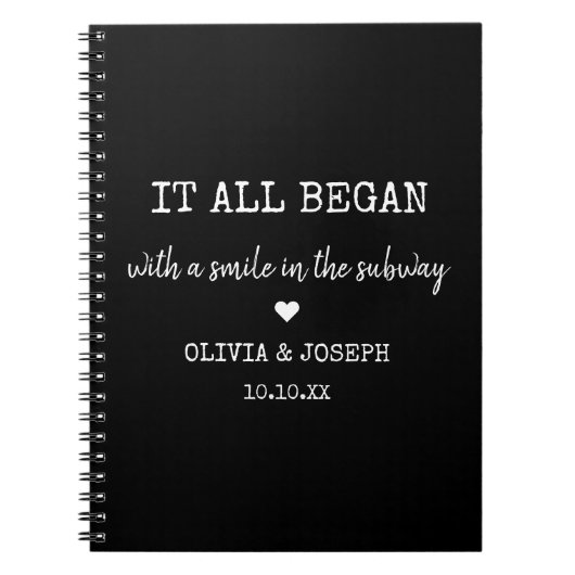 カスタムブラックでバレンタインデーを始めた ノートブック (正面)