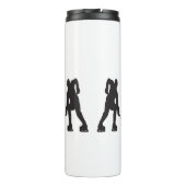 カスタムブラックアイスホッケーゴールキーパー タンブラー (裏面)