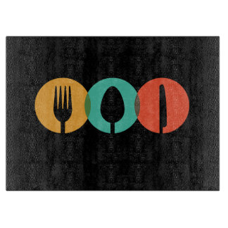 カスタムブラックガラス切削板 カッティングボード