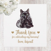 カスタムブラックキャット結婚式の引き出物ラベル フェイバータグ