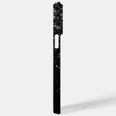 カスタムブラックグリッタースパークルモノグラム Case-Mate iPhoneケース (裏面 / 右)