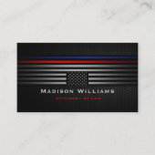 カスタムブラックグレーザアメリカ旗法律事務所 名刺 (正面)