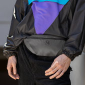 カスタムブラックグレーモノグラムクリーンファッション旅行 ファニーパック