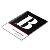 カスタムブラックスケッチブック ノートブック (左側)