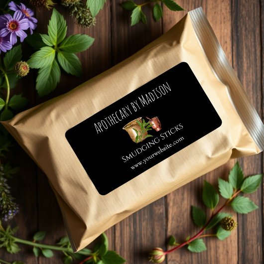 カスタムブラックセージ汚れラベル ラベル