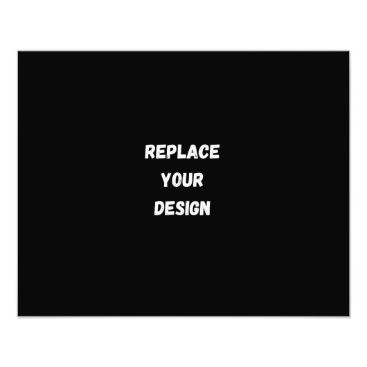 カスタムブラックデザイン追加フォトまたは文字 フォトプリント            (正面)