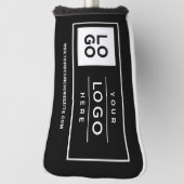 カスタムブラックビジネスロゴブランドゴルフヘッドカバー ゴルフヘッドカバー (回転90)