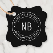 カスタムブラックビジネス会社名 フェイバータグ (正面)