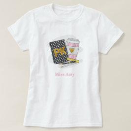 カスタムブラックプレK先生学校 Tシャツ