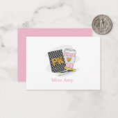 カスタムブラックプレK先生 ノートカード (正面/裏面インサイチュ)