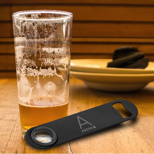 カスタムブラックモノグラパーソナライズされたム速度ボトル スピード栓抜き