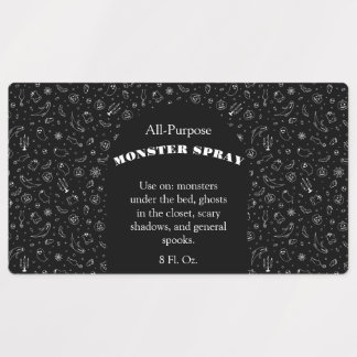 カスタムブラックモンスタースプレーラベル ラベル