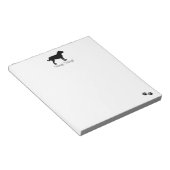 カスタムブラックラブラドール ノートパッド (アングル)