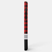 カスタムブラックレッドバッファローランバージャックプレイドパターン Case-Mate iPhoneケース (裏面/左)