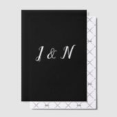 カスタムブラック半透明紙 ベラム紙招待状 (オフセット (招待状))