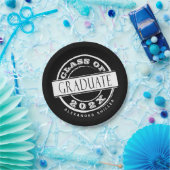 カスタムブラック卒業パーティー卒業 ペーパープレート (パーティー)