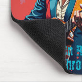 カスタムブラック女子ギタリストアー感動的ト マウスパッド (コーナー)