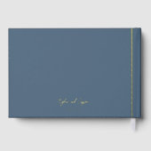 カスタムブラック結婚ズラグジュアリーフォイルレタリング ゲストブック (裏面)