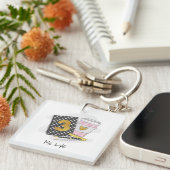 カスタムブラック3年生先生評価 キーホルダー (正面右)