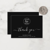 カスタムブラック ノートカード (正面/裏面インサイチュ)