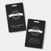 カスタムブラック・ビジネス従業員カーモダンド バッジ (正面＆裏面)