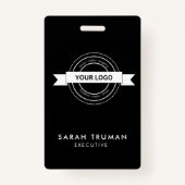 カスタムブラック・ビジネス従業員カーモダンド バッジ (正面)