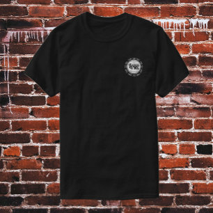 カスタムブラック・ビジネス・ロゴ従業員ユニフォームスワッグ Tシャツ