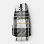 カスタムブラック&ホワイトプレイドクーラーボックス ボトルクーラー (裏面)