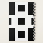 カスタムブラック&ホワイトプロフェッショナルビジネスフォト プランナー手帳 (裏面)