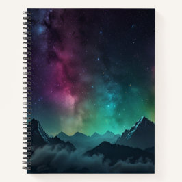 カスタムブラック&ホワイトモノグラムスケッチブック ノートブック