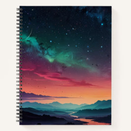 カスタムブラック&ホワイトモノグラムスケッチブック ノートブック