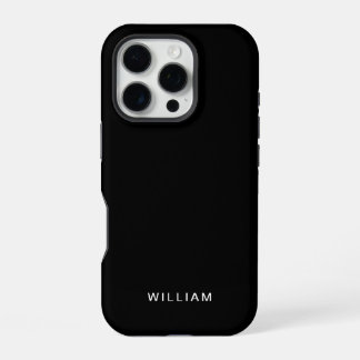 カスタムブラックiPhoneケース オーダーメイド iPhone 16 Proケース