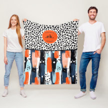 カスタムブラッシュストロークダルマチアン犬の抽象芸術パターン