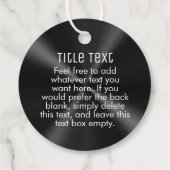 カスタムブラッシュド・ブラック・メタル・ビジネス・ロゴつるラベル フェイバータグ (裏面)