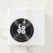 カスタムブラッシュド・ブラック・メタル・ビジネス・ロゴつるラベル フェイバータグ (インサイチュ)