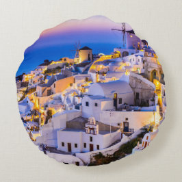 カスタムブラッシュポリエステルラウンド装飾用クッションOia ラウンドクッション