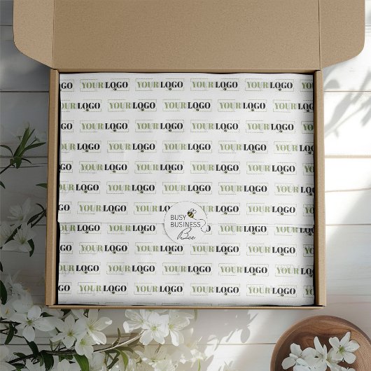 カスタムブランドのタイル状ロゴ大シートティッシュペーパー 薄葉紙