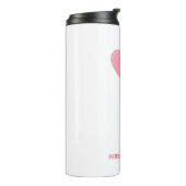 カスタムブランドのピンクミニマリストバレンタイン タンブラー (回転左)