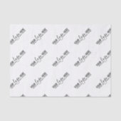 カスタムブランドのロゴジュエリーのビジネス・パッケージング 薄葉紙 (正面)